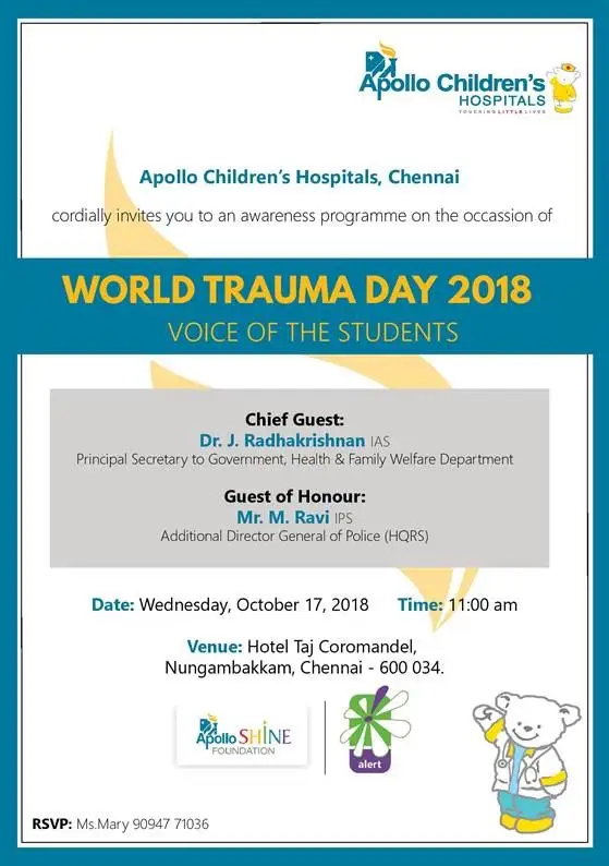 World Trauma Day 2018 - Voice of the Students