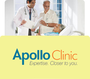 Exterior view of an Apollo Clinic