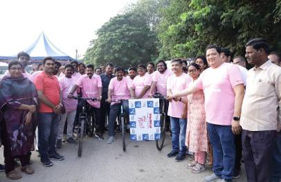 Apollo Cancer Centers Leads Breast Cancer Awareness with “Pedal Pink” Cyclothon in Tiruvallur