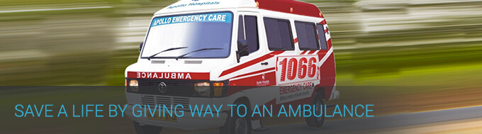 Save a life by giving way to an ambulance