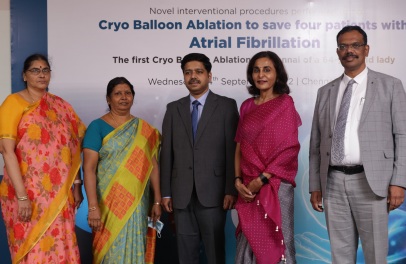 Apollo Hospitals Chennai has successfully performed novel interventional procedures to save four patients with Atrial Fibrillation.