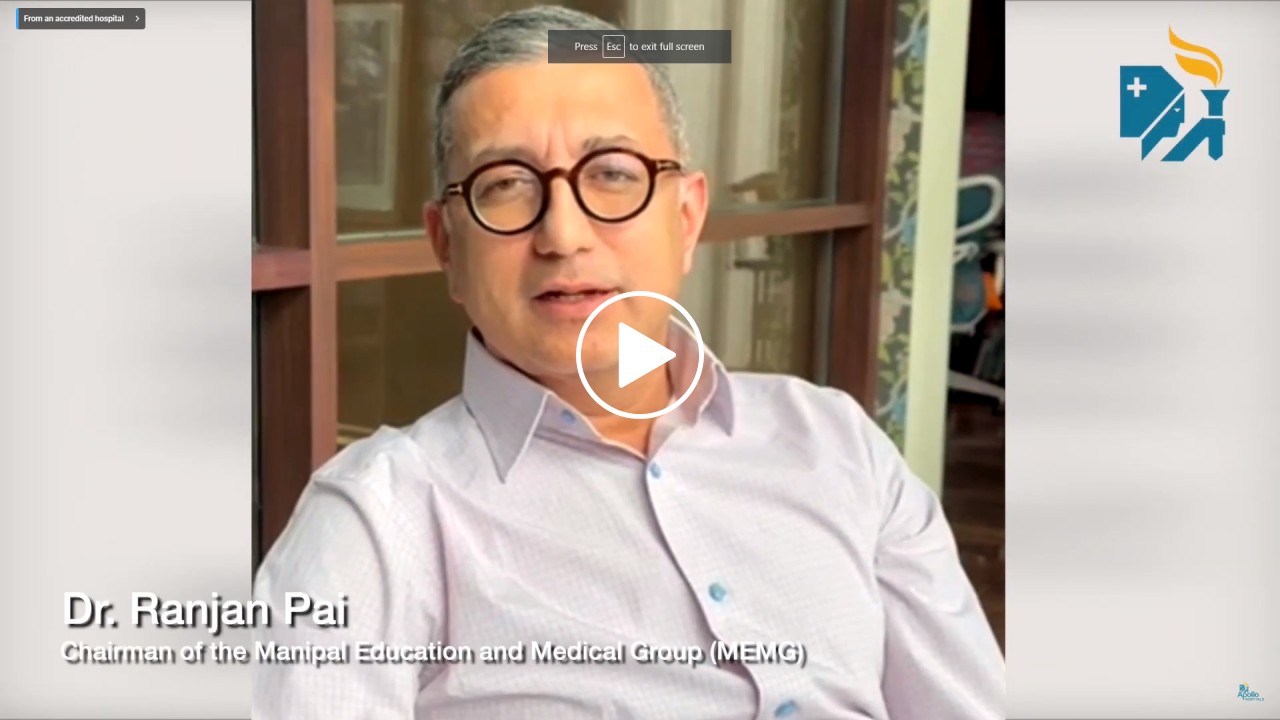 Dr Ranjan Pai – Chairman of the Manipal Education and Medical Group (MEMG)