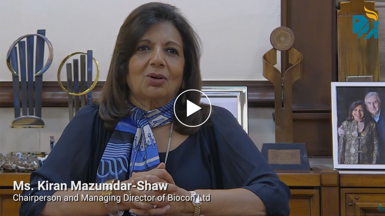 Mrs. Kiran Mazumdar-Shaw – Chairperson and Managing Director of Biocon Ltd