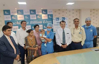 A team of doctors at Apollo Hospitals, Ahmedabad has successfully performed liver transplant on a7-month-old baby, the first liver transplant of infant in Gujarat.