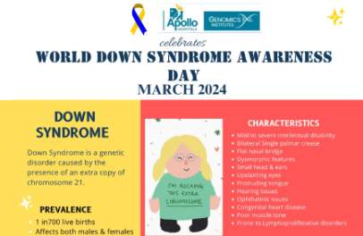 The Genomics Institute at Apollo Hospitals, Chennai Celebrates World Down Syndrome Awareness Day.