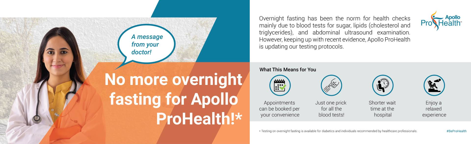 ProHealth no overnight fasting