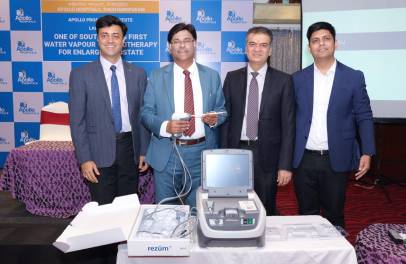 Apollo Prostate Institute Launches South India’s First Water Vapour Thermotherapy for Enlarged Prostate.