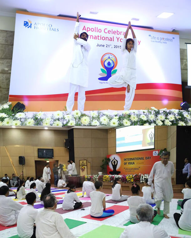 Apollo celebrates the power of Yoga across 55 hospitals on International  Yoga Day!