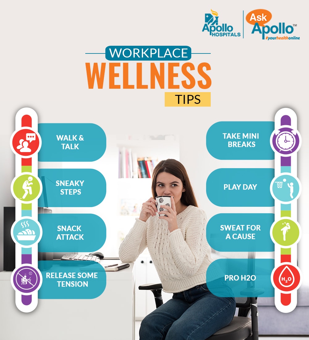 workplace wellness tips infographics