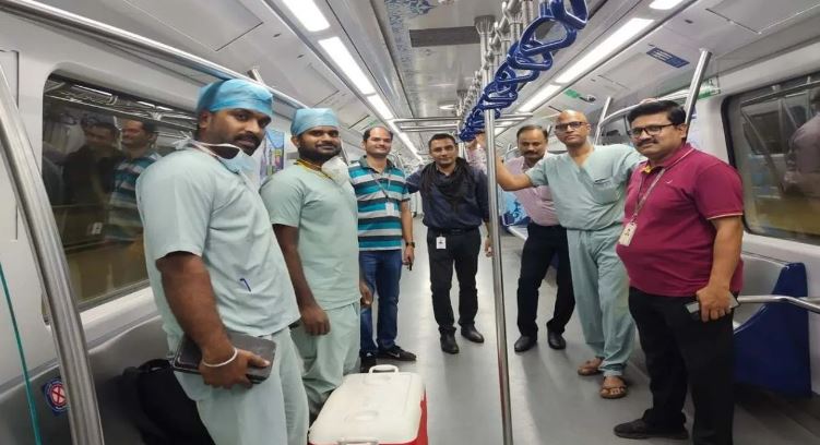 Metro rail creates a green corridor for transporting cadaver heart of brain-dead patient from Nagole to Jubilee Hills!