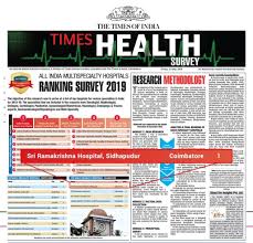 Apollo Hospitals, Hyd has Ranked No.1 in 8 Specialities, Times Health Survey – All India Critical Care Hospital Ranking Survey 2019.