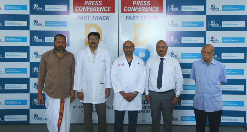 Apollo Hospitals, Hyderabad sets a rare record of performing 25 complex Asleep Deep Brain Stimulation Surgeries in 24 Days!